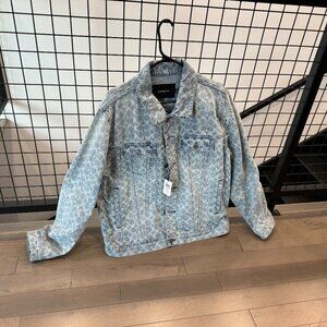 🔥🔥🔥 COACH TOP RATED Signature Denim Jacket SIZE XS🔥🔥🔥